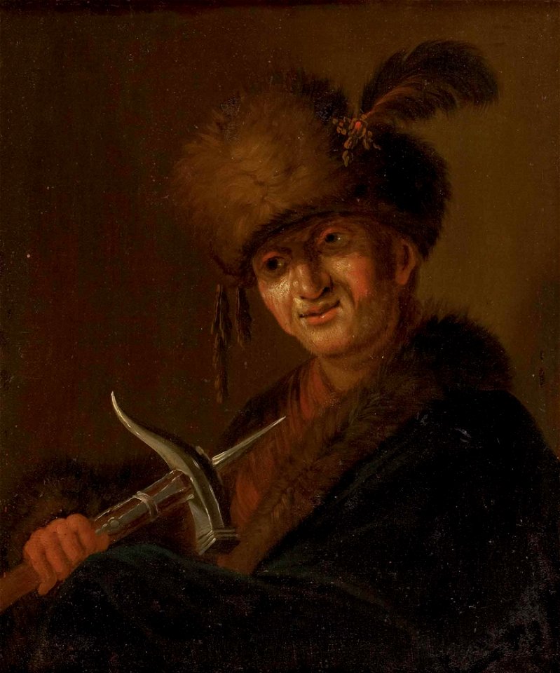 Mann mit Pelzkappe 18 Jh