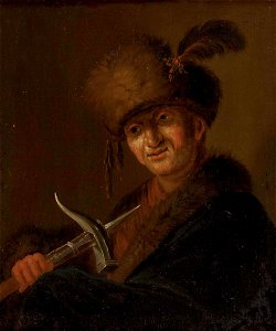 Mann mit Pelzkappe 18 Jh