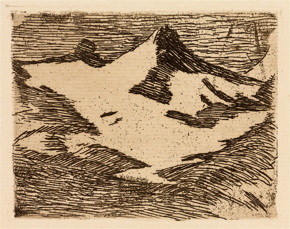 Manet - The Mountain, plate 2 from Le Fleuve, 1985.59.3