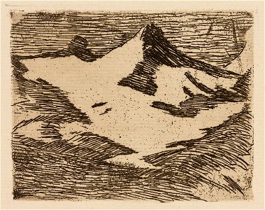 Manet - The Mountain, plate 2 from Le Fleuve, 1985.59.3