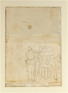 Manet - recto The Barricade, 1935-2734, verso