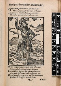 Manipularis magister. Rottmeister. (The Leader of the Troop) (BM 1904,0206.103.121)