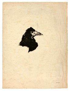 Manet - Head of a Raven in Profile, from The Raven (Le Corbeau), 1945.52.1