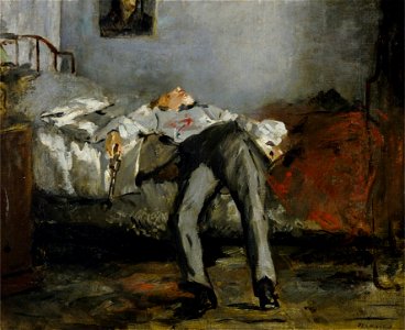 Édouard Manet - Le Suicidé (ca. 1877). Free illustration for personal and commercial use.