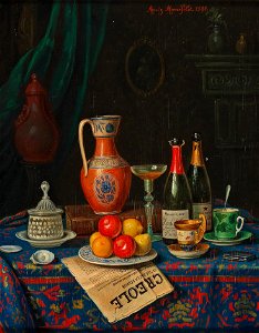 Mansfeld – Still life with the newspaper Creole de Ile de la Reunion