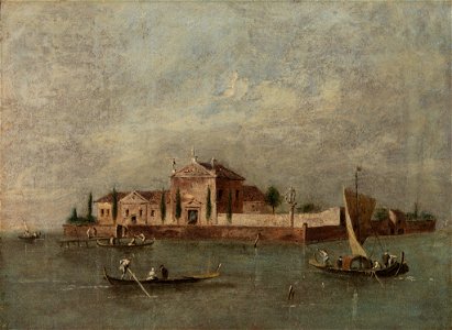 Manner of Giacomo Guardi - Isola della Beata Vergine del Rosario - BF790 - Barnes Foundation