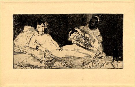 Manet - Olympia première planche, 1949,0411.2548
