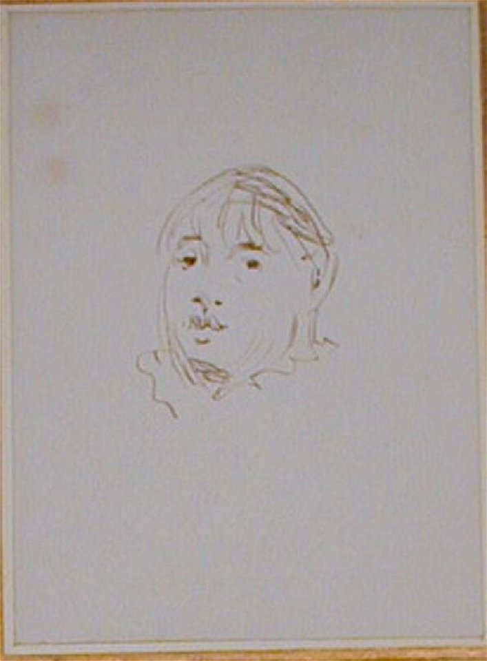 Manet - A woman's head, c. 1880