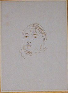 Manet - A woman's head, c. 1880