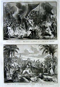 Manner in which the Women in India Burn Themselves after the death of their Husband