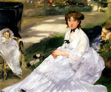 Édouard Manet - The Garden. Free illustration for personal and commercial use.