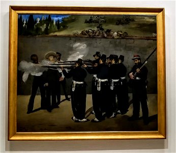 Execution of Emperor Maximilian, Édouard Manet, Kunsthalle Mannheim