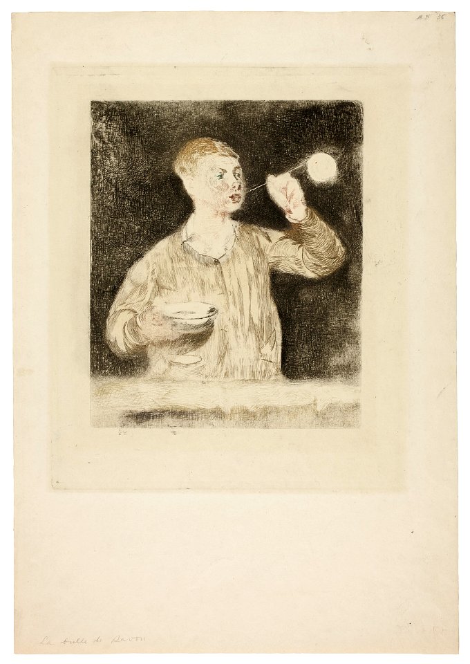Manet - Boy Blowing Soap Bubbles, 1921.377