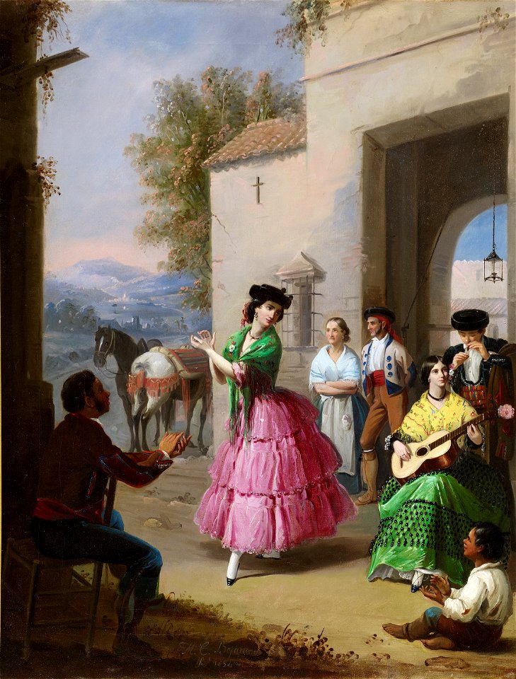 Manuel Cabral Aguado Bejarano Cheering at the Gates of the Farm