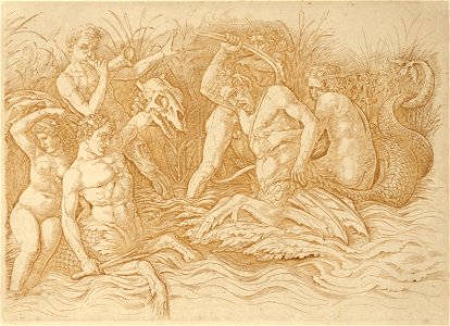 Andrea Mantegna - Batalha dos deuses marinhos