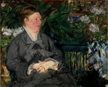 Édouard Manet - Madame Manet in the Conservatory - NG.M.01286 - National Museum of Art, Architecture and Design