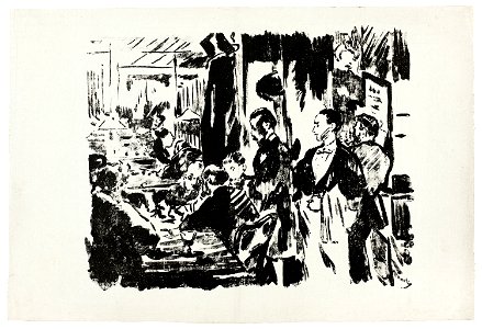 Manet - At the Café (unpublished plate), 1985.270