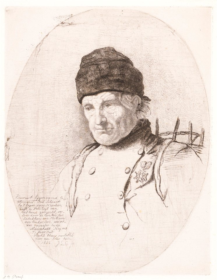 Mansportret van Koevoet, bijgenaamd le Flamand, objectnr A 12258