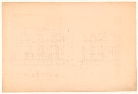 Mansion for William K. and Alva Vanderbilt, 660 Fifth Avenue, New York City). (Front and side elevations LCCN2017648597