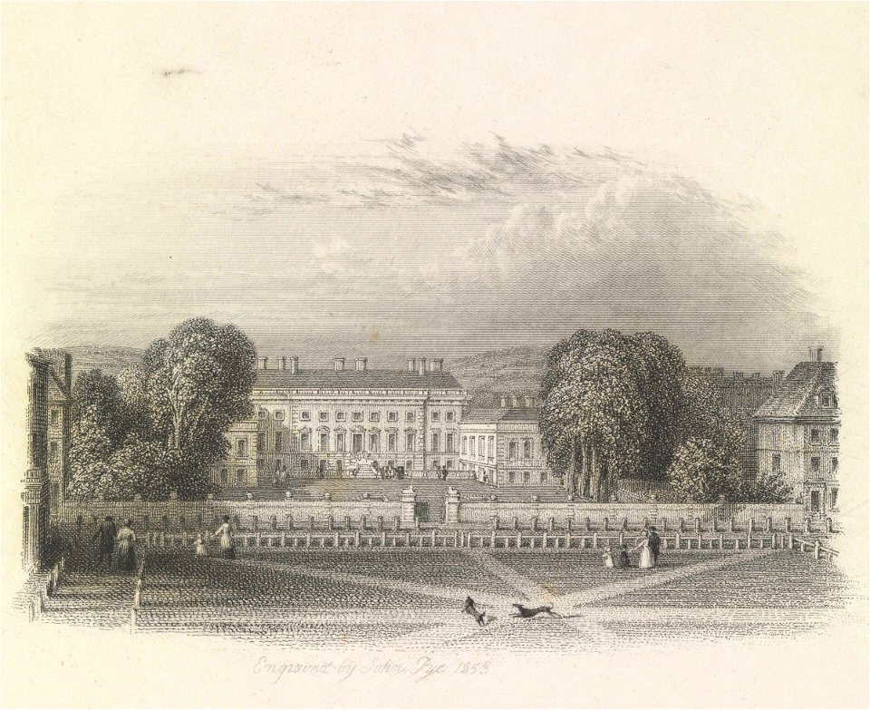 Mansion which stood on the site of Bedford Square, private plate of the Duke of Bedford RMG PZ0888-002