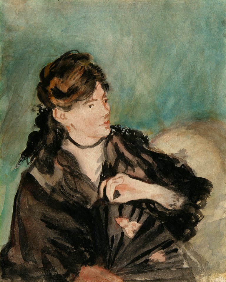 Manet - Portrait of Berthe Morisot with a Fan, 1874