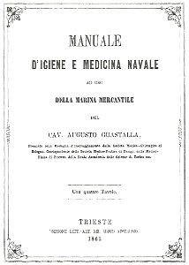 Manuale d'Igenie e medicina navale 1861