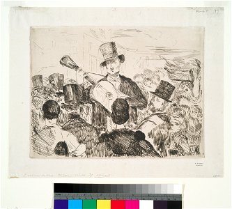 Manet - Le chanteur des rues, 483395