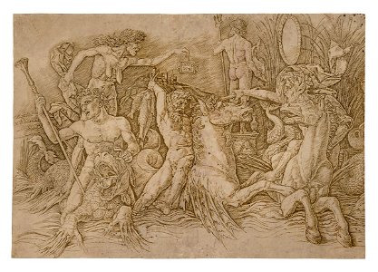 Mantegna Combat des Dieux marins