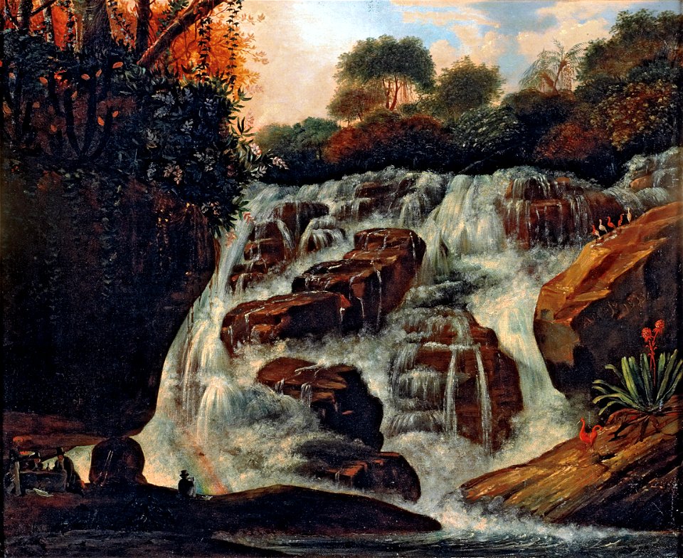 Manuel de Araújo Porto-Alegre - Great Tijuca Waterfall - Google Art Project