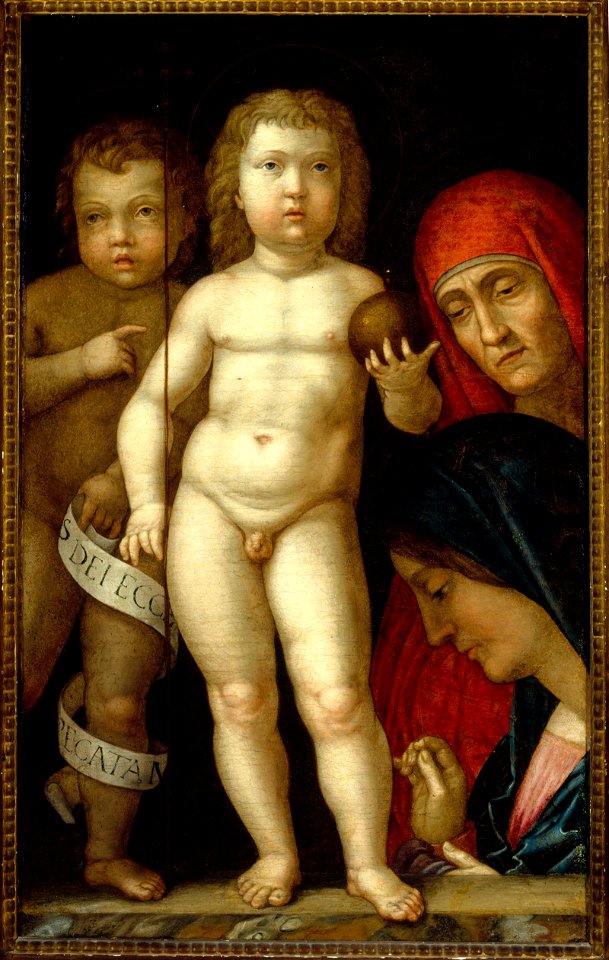 Mantegna, Sacra Famiglia con Imperator mundi