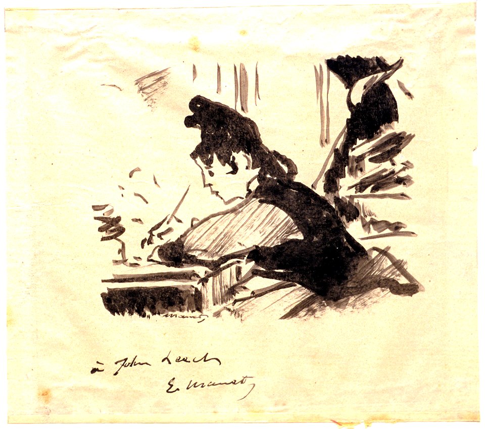 Manet - Woman Writing, before 1866