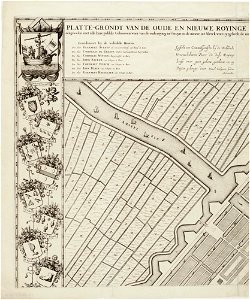 Map of Amsterdam with the new city extension 1