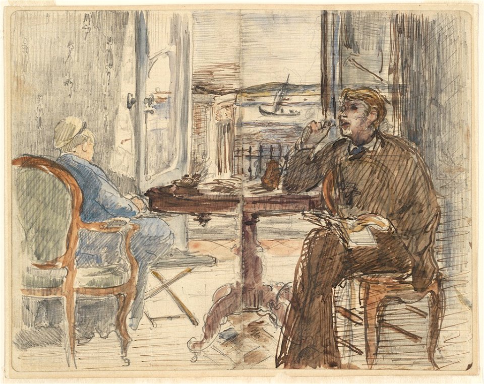 Manet - Study for Interior at Arcachon, 1871