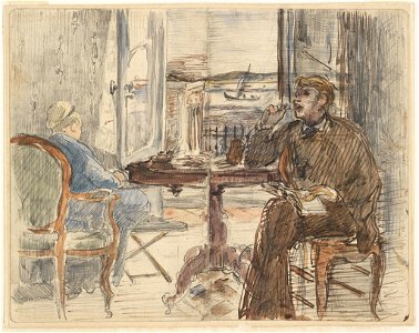 Manet - Study for Interior at Arcachon, 1871
