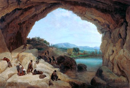 Manuel Barrón y Carrillo Outlaws Ambushed in the Cueva del Gato 1869FXD