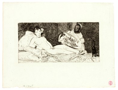 Manet - Olympia (published plate), 1954.1088