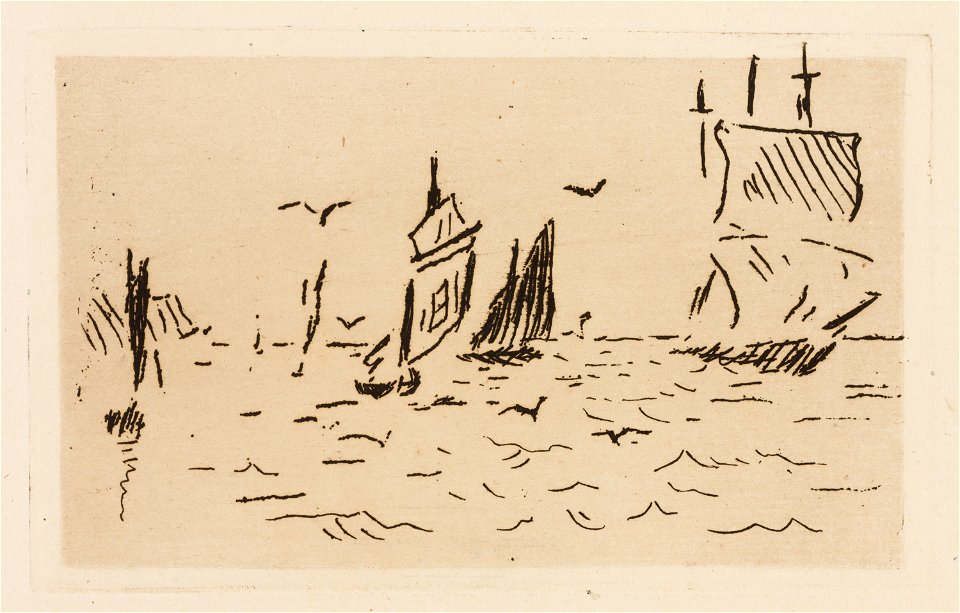 Manet - The Sea, plate 7 from Le Fleuve, 1985.59.8