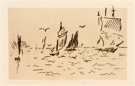 Manet - The Sea, plate 7 from Le Fleuve, 1985.59.8