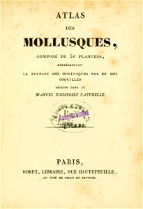 Manuel de l'histoire naturelle des mollusques Frontis
