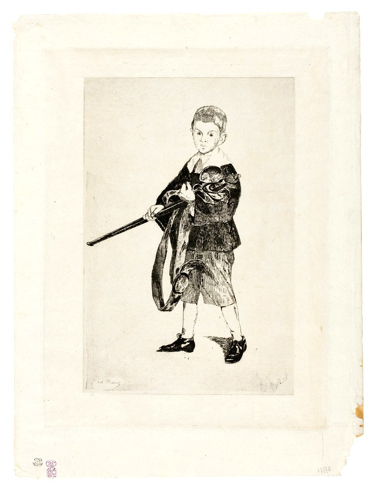 Manet - The Boy with a Sword, Turned to the Left III, 1938.35