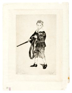 Manet - The Boy with a Sword, Turned to the Left III, 1938.35