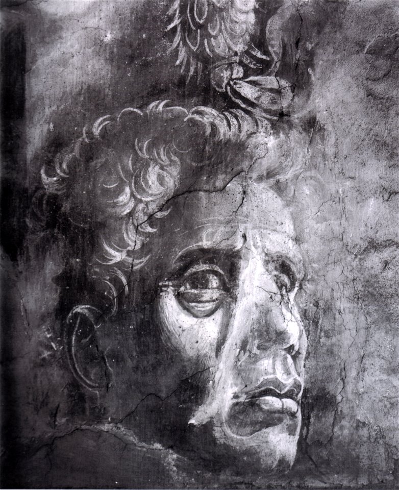 Mantegna, autoritratto, cappella ovetari