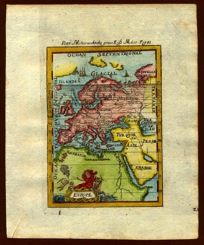 Map of Europe, 1719