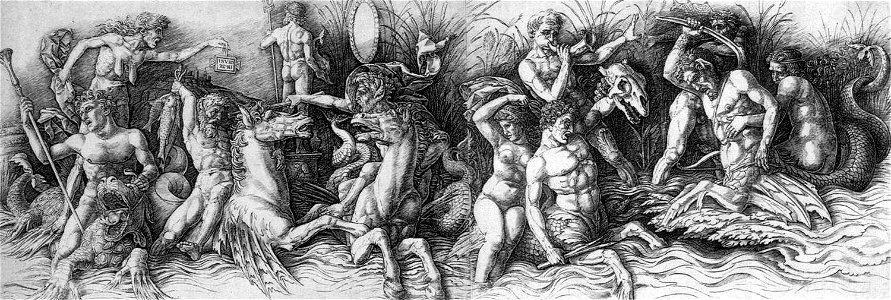 Andrea Mantegna - Battle of the Sea Gods - WGA13977