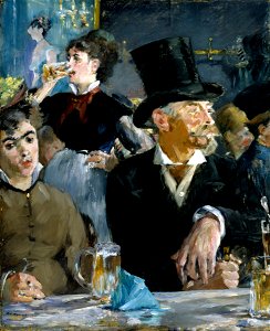 Edouard Manet - At the Café - Walters 37893. Free illustration for personal and commercial use.