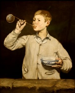 Boy Blowing Bubbles Edouard Manet. Free illustration for personal and commercial use.