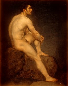 Manuel Ignacio Vázquez - Male Nude - Google Art Project. Free illustration for personal and commercial use.