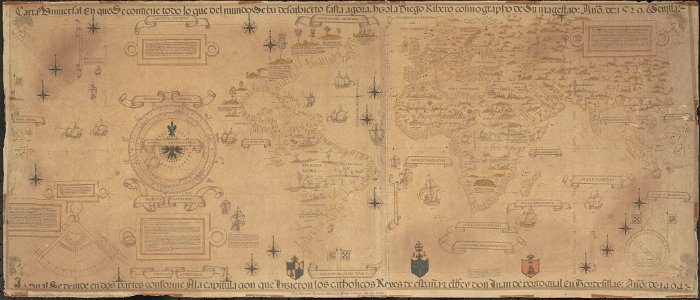 Map Diego Ribero 1529