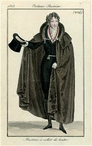 Manteau à collet de loutre