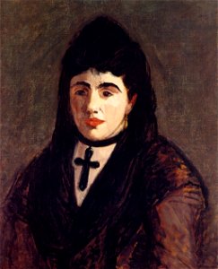 Édouard Manet - Espagnole à la Croix Noire. Free illustration for personal and commercial use.